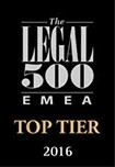 Legal500 Top Tier Firm - 2016 1